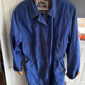 Women's Blue Raincoat